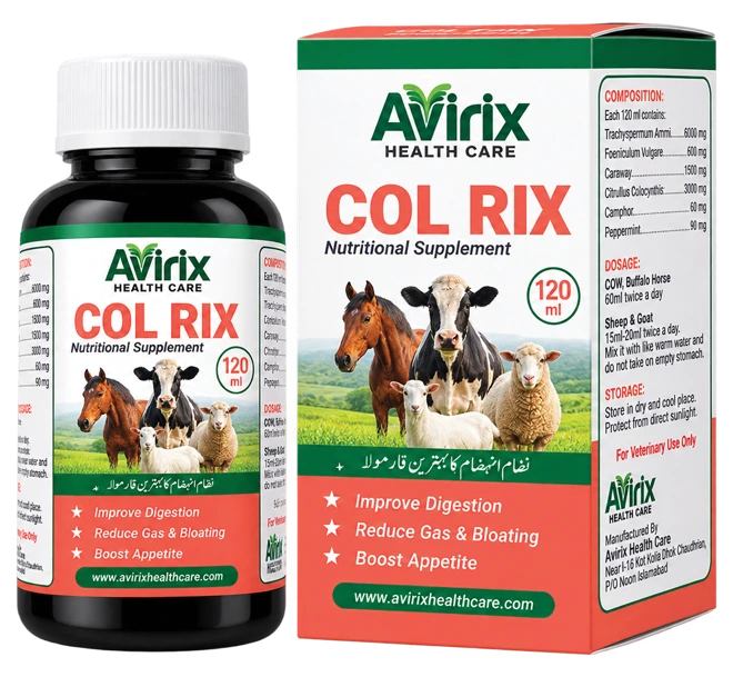 Original COL RIX livestock product packaging