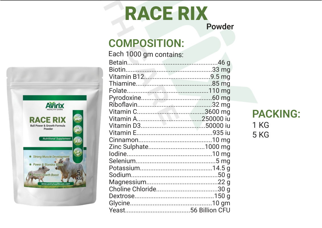 RACE RIX product information sheet
