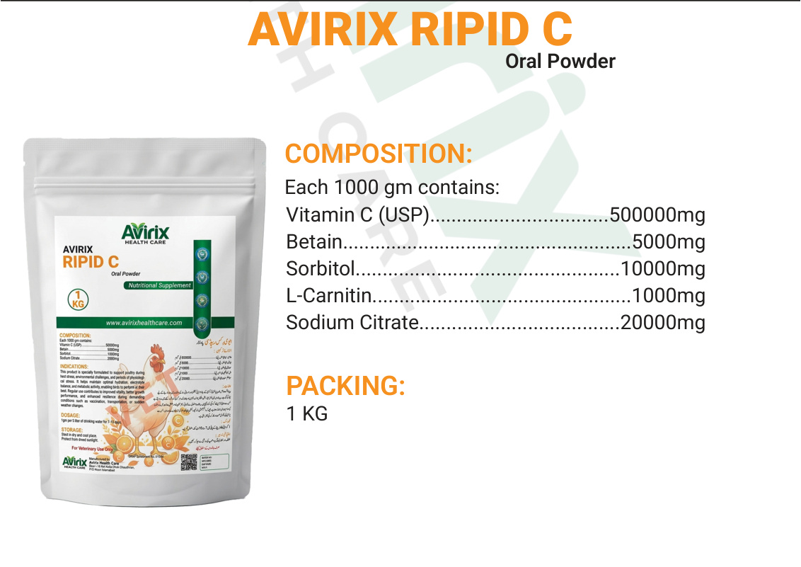 AVIRIX RIPID C product information sheet