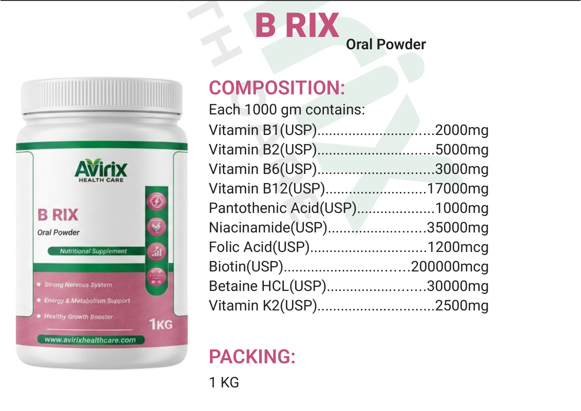 B RIX product information sheet