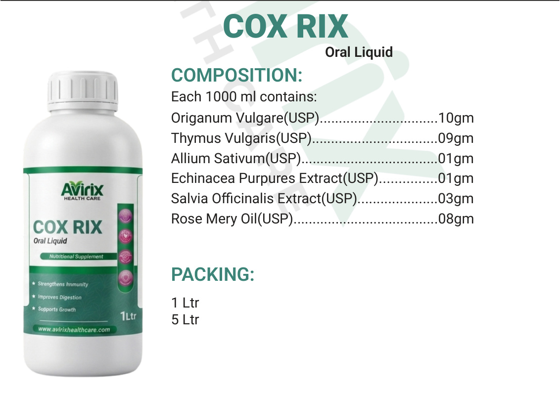 COX RIX product information sheet