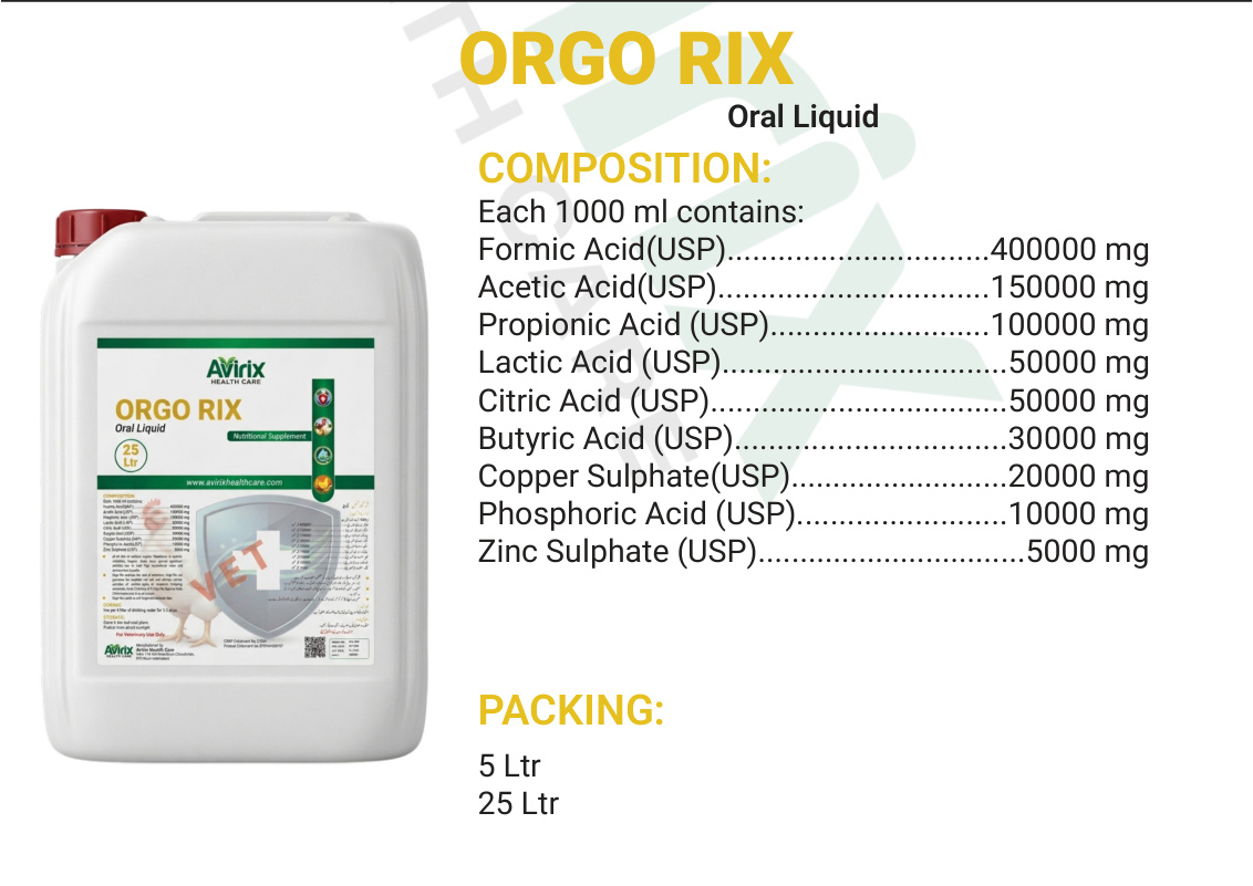ORGO RIX product information sheet